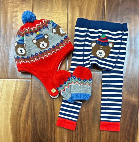 Babyboden 12m 3pc bear - babyboden, knit