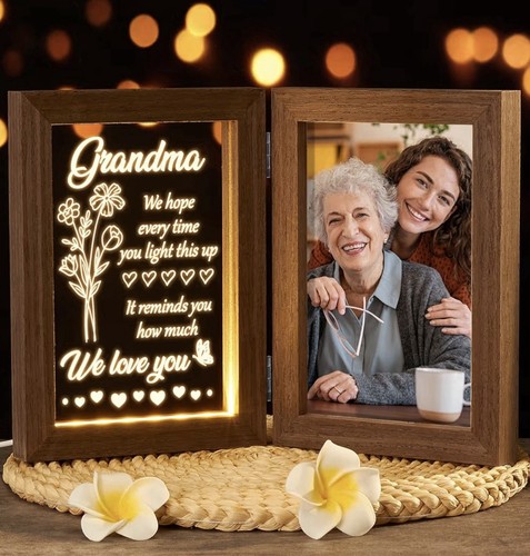 Grandma light photo frame - up,