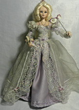 Vintage Artist Hand Made Cinderella Doll Sue Coupe Fairy Glass Slipper Glittery