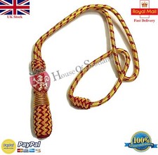 British Army Gold-Red Sword Knot/Army WWI WWII Sword Knot/US Army Sword Knot