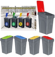 50L Large Recycling Rubbish Bin Kitchen Garden Waste Home Outdoor Indoor Dustbin