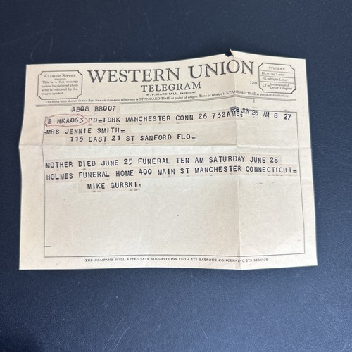 Vtg western union - vtg, telegram