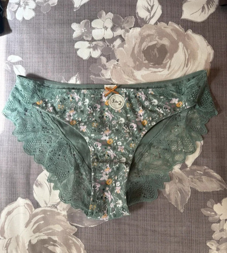 Fat face green womens knickers - face,