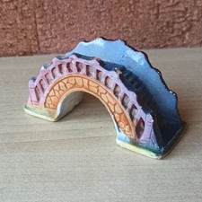 Vintage aquarium fish tank colourful stepped bridge decoration ornament display