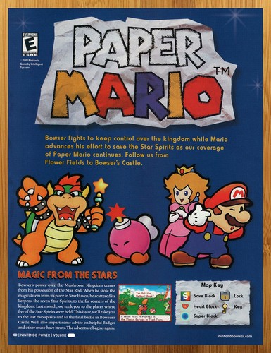 2001 paper mario - mario, n64