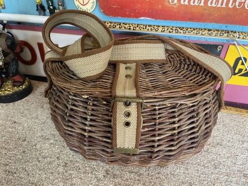 Vintage antique fishing - antique, creel