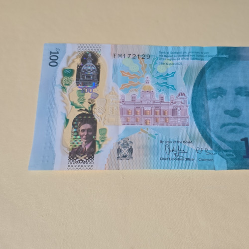 Bank scotland 100 note - bank, £100