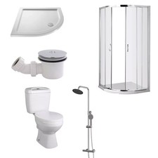 Bathroom suite 800mm quadrant - suite,