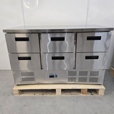 Bench Fridge 6 Drawer Prep Chiller Counter Storage Polar CR711