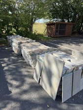 Sawn Grey Indian Sandstone Patio Paving Slabs 72m2 Mixed Sizes Job Lot