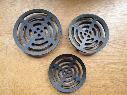 Rustic iron drain cover