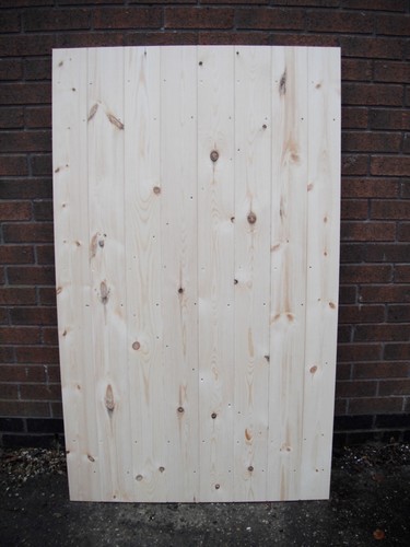 Wooden garden side gate - garden,