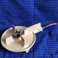 Vintage Single Burner Cast Iron Ring Gas Stove - Enamelled - Marked 42TU