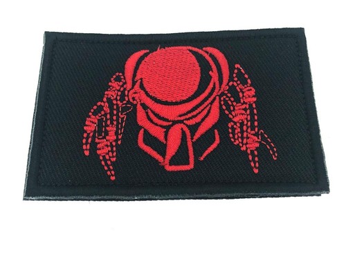 Predator mask red embroidered - predator,