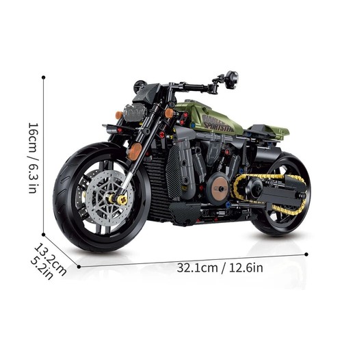 634pcs classic motorbike - 634pcs,