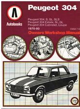 PEUGEOT 304 SALOON COUPE CABRIOLET & ESTATE 1970-80 OWNERS WORKSHOP MANUAL *VGC*
