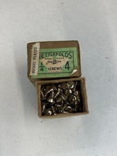 Box Nickel Raised Screws 1/4" x 4 On Steel NETTLEFOLDS GKN Slotted Box of 144