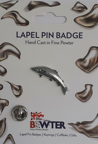 Salmon fish fishing lapel - salmon,