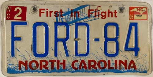 Vanity ford 1984 license - vanity,
