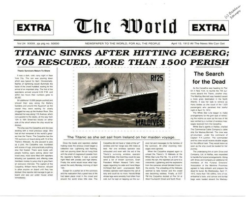 Rms titanic white - star, line