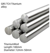 GR5 Titanium Rod Round Bar TC4 Ti Metal Shaft Dia 12mm 15mm 16mm 18mm 20mm-50mm