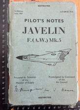 ORIGINAL 1957 Pilot's Notes