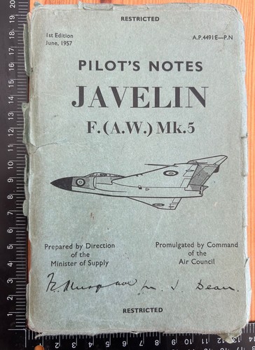 Original 1957 pilot - original, notes