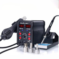 750W Soldering Station Hot Air Gun Desoldering Rework Station Soldering Iron Kit
