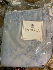 DORMA LUXURY LINED CURTAINS BLUE DAMASK CHATEAU PATT 170cmX230cm NEW Cost £99.99