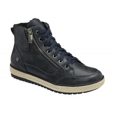 LOTUS Bellatrix - Womens/Ladies Lace & Zip Up Ankle Trainer Boot Navy