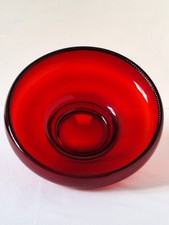 Vintage Large Ruby Red Glass
