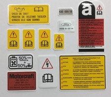 Ford Sierra RS Cosworth 3dr & RS500 Engine Bay Decals, stickers, best available