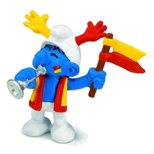 New 20530 smurf fan football - fan,