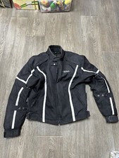 Nankai Black Motorbike Jacket - Size XL (Pit To Pit 60cm) - 60cm Long 