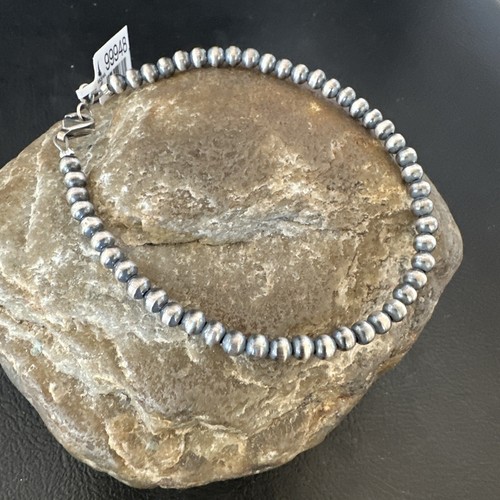 Southwestern silver pearls 4mm - southwestern,