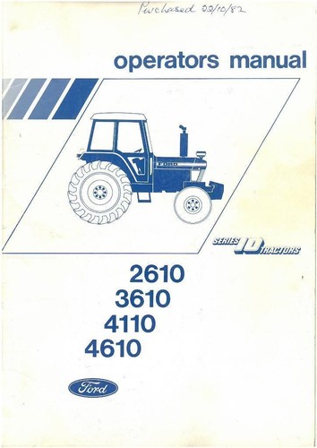 Ford tractor 2610 - 3610, 4110