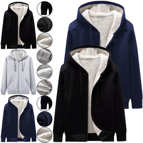 Mens sherpa hooded fleece - mens,