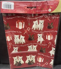 Westie Dog Christmas Gift Wrap
