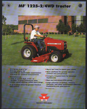 Massey Ferguson "MF 1225-2/4WD" Compact Garden Tractor Brochure Leaflet