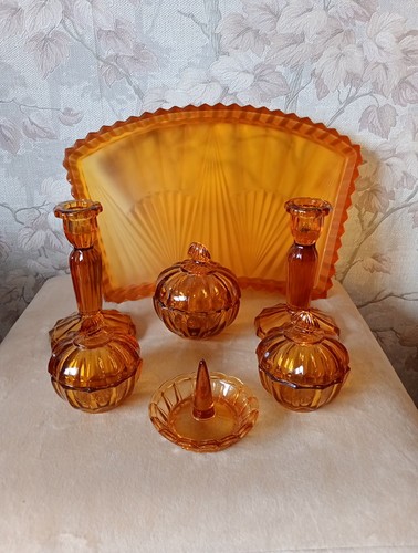 Vintage deco inspired amber - deco,