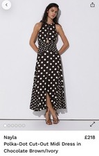 REISS Dress Mayla in Chocolate