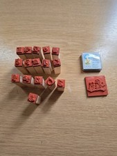 VINTAGE DISNEY WINNIE THE POOH RUBBER STAMPS WITH INK PAD