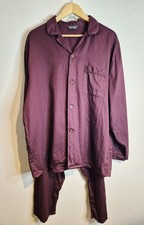 M&S Mens Pyjamas XL Burgundy