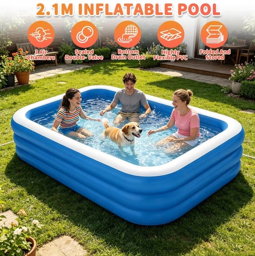 7ft inflatable family - inflatable, swimming