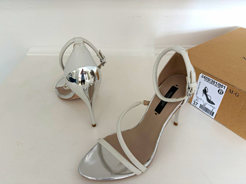 Zara basic silver white - basic, silver/white