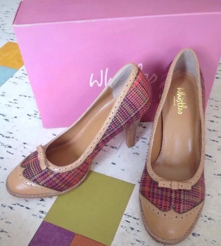 Vintage whistles tartan brogue - tartan,