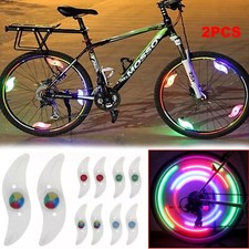 Wheel Spoke Lights 2 PC NEW Colour Changing LED Bike Bicycle Multicolour Lights