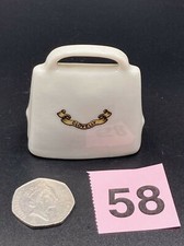 WH Goss Crested China - Swiss Cow Bell with Clapper - Clovelly