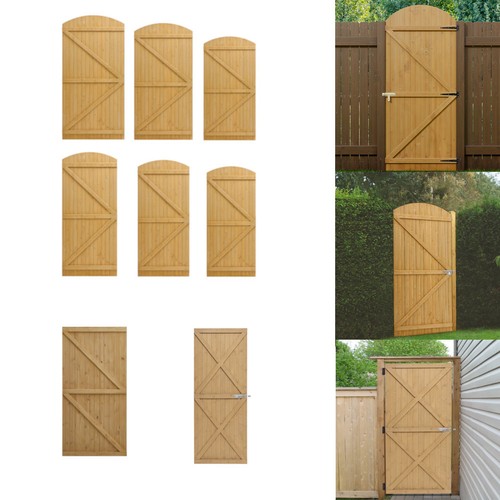 Wood garden gate curved flat - wood, curved/flat