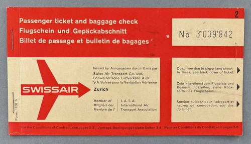Swissair vintage used - vintage,